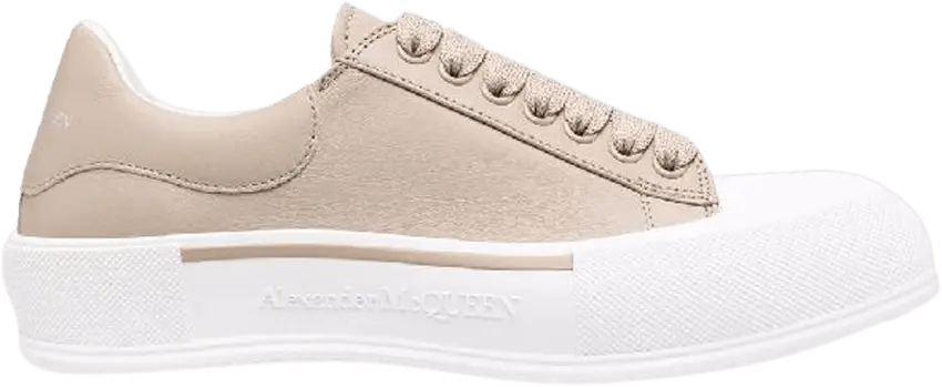 Alexander Mcqueen Alexander McQueen Deck Plimsoll &#039;Beige&#039;