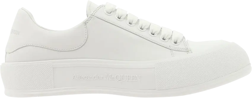  Alexander Mcqueen Alexander McQueen Deck Plimsoll &#039;Optic White&#039;