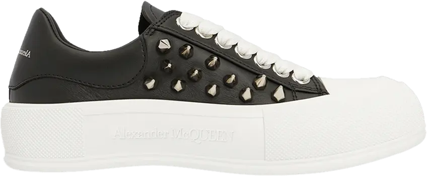  Alexander Mcqueen Alexander McQueen Deck Plimsoll &#039;Studded - Black&#039;