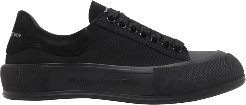  Alexander Mcqueen Alexander McQueen Deck Plimsoll Low &#039;Triple Black&#039;