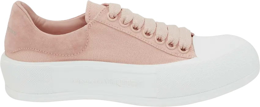  Alexander Mcqueen Alexander McQueen Deck Skate Plimsoll Lace-Up Magnolia (Women&#039;s)