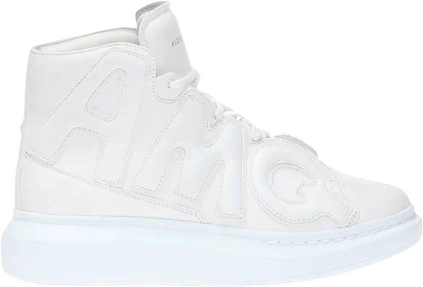 Alexander Mcqueen Alexander McQueen High Sneaker &#039;Maxi Logo - White&#039;
