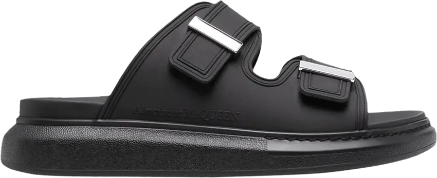  Alexander Mcqueen Alexander McQueen Hybrid Double Buckle Sandal &#039;Black&#039;