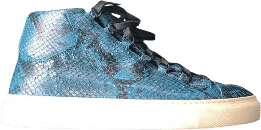  Balenciaga Arena High &#039;Blue Snakeskin&#039;