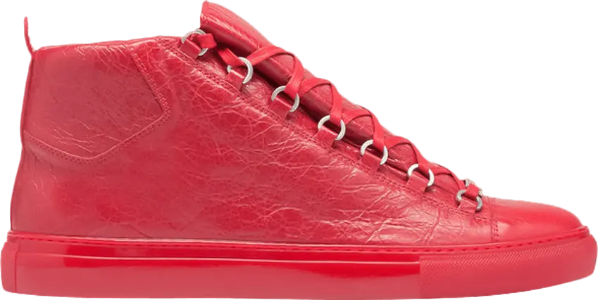  Balenciaga Arena High &#039;Shiny Red&#039;