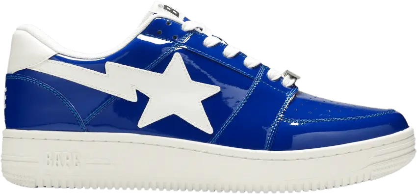  A Bathing Ape Bape Sta Low Patent Blue