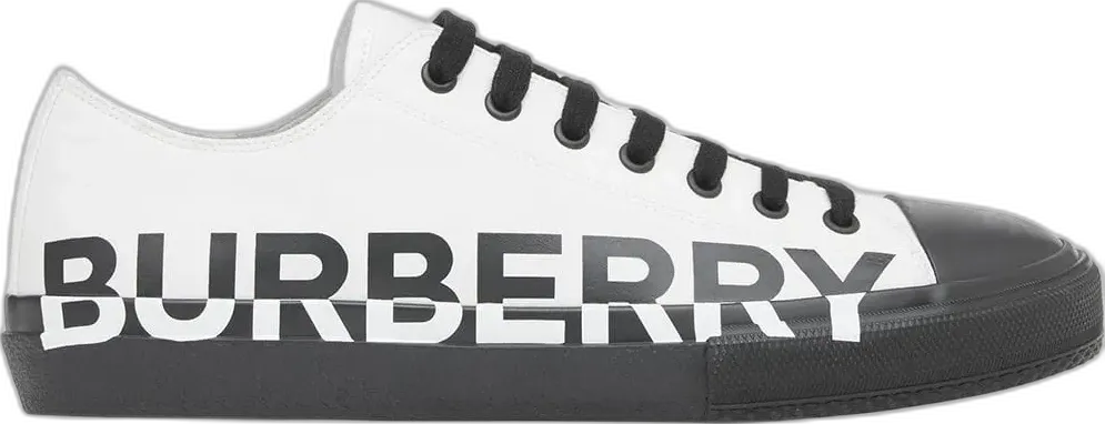  Burberry Logo Print Two-Tone White Black
