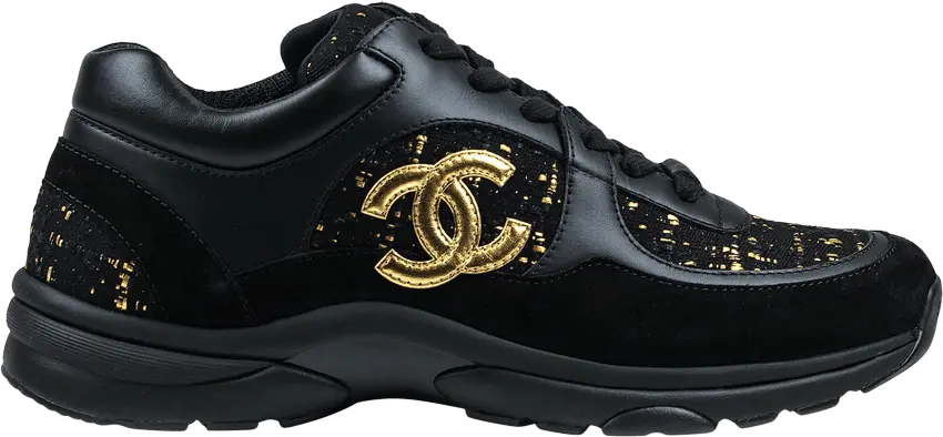  Chanel CC Logo Sneaker &#039;Black Gold&#039;