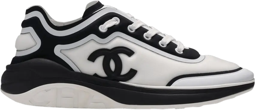  Chanel CC Logo Sneaker &#039;White Black&#039;