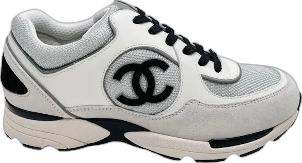 Chanel CC Logo Trainer White Leather