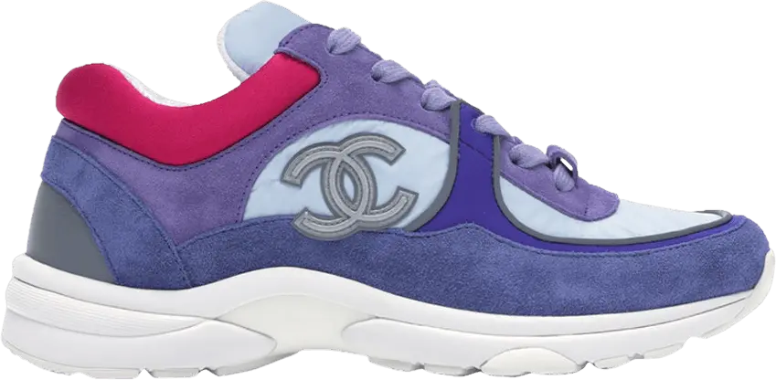  Chanel Low Top Trainer CC Ivory Blue (Women&#039;s)