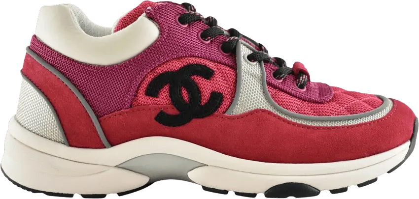  Chanel Low Top Trainer Pink Silver