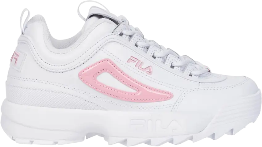  Fila Disruptor 2 Kids &#039;Metallic Flag - White Pink&#039;