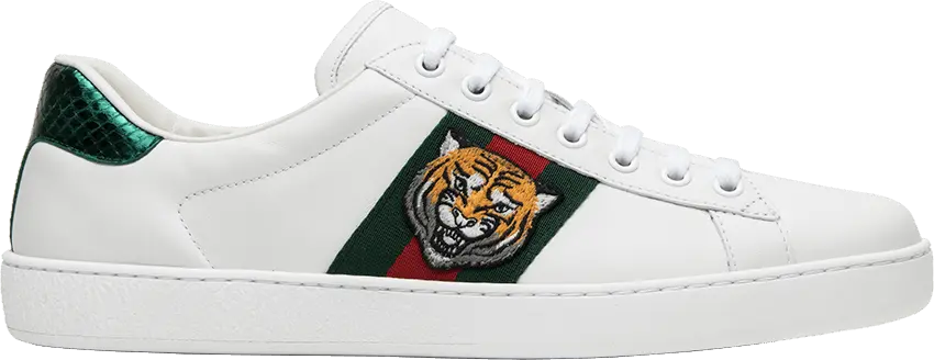  Gucci Ace Embroidered &#039;Tiger&#039;