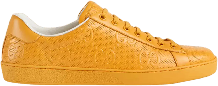  Gucci Ace GG Embossed Yellow