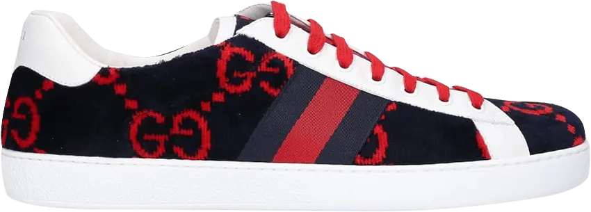  Gucci Ace GG Low &#039;Blue Red&#039;