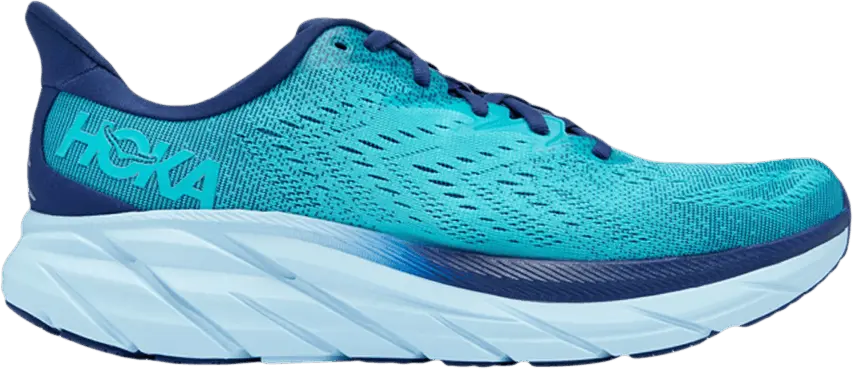  Hoka One One Clifton 8 2E Wide &#039;Bellwether Blue&#039;