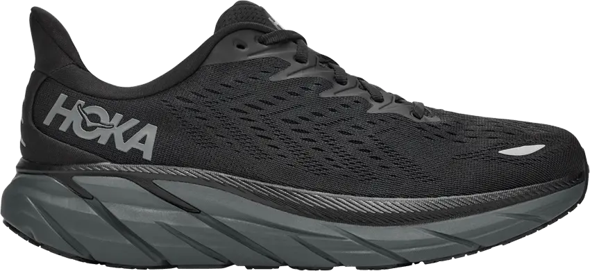  Hoka One One Clifton 8 2E Wide &#039;Black&#039;