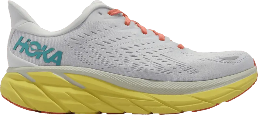  Hoka One One Clifton 8 2E Wide &#039;Blanc De Blanc Illuminating&#039;