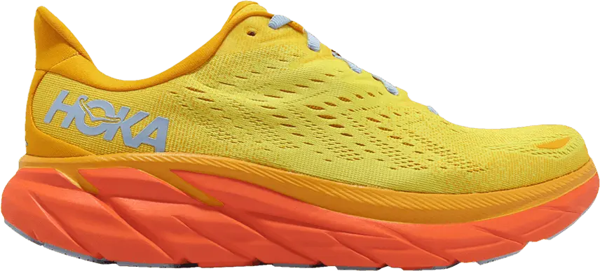  Hoka One One Clifton 8 2E Wide &#039;Radiant Yellow Maize&#039;