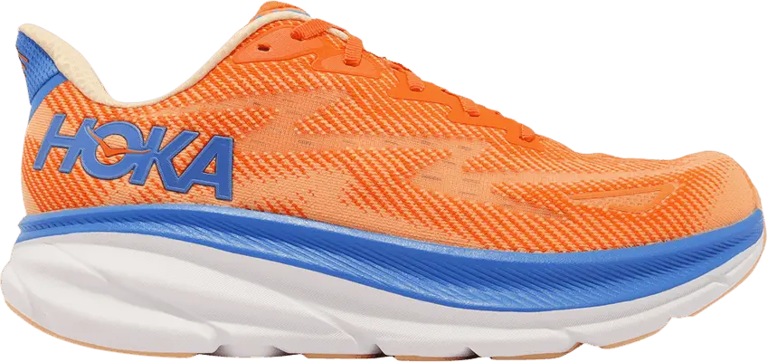  Hoka One One Clifton 9 2E Wide &#039;Vibrant Orange Impala&#039;