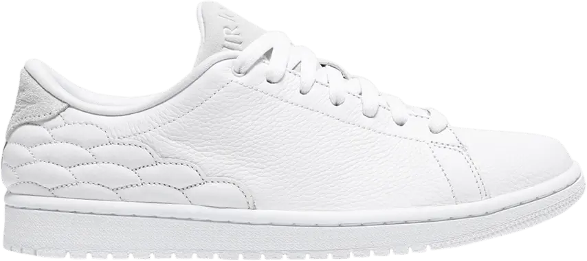  Air Jordan 1 Centre Court &#039;White on White&#039; Sample