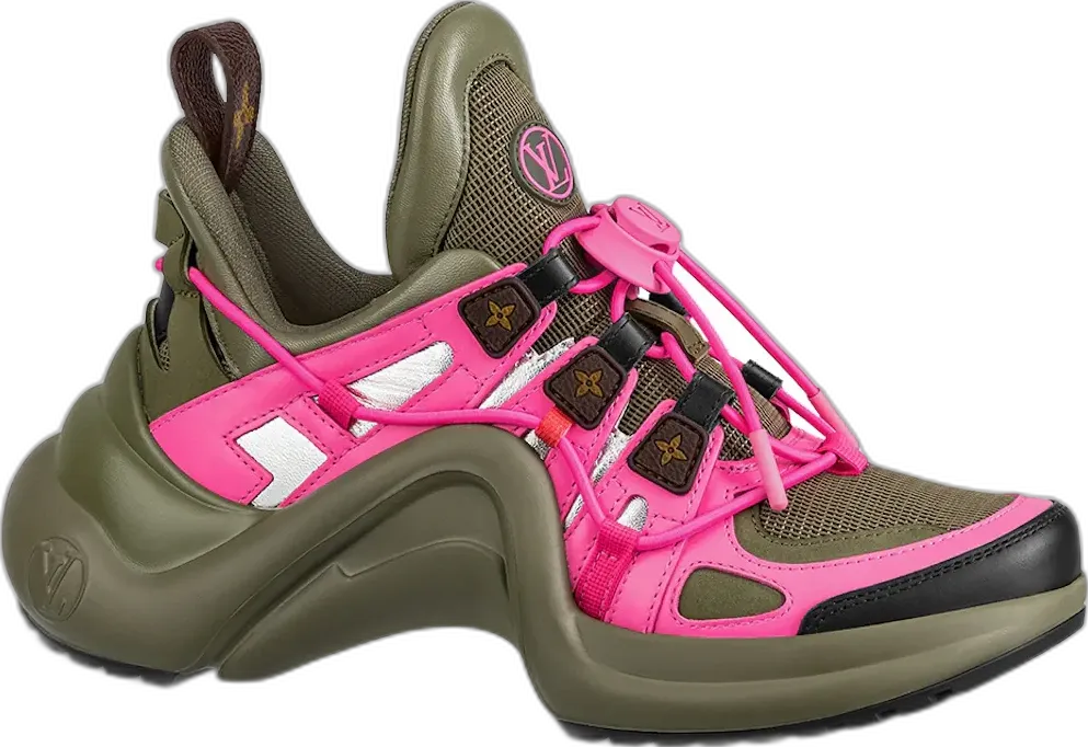  Louis Vuitton Archlight Trainer Kaki Pink (Women&#039;s)