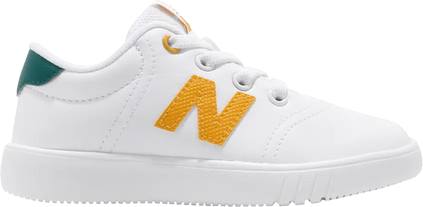 New Balance 10 Little Kids Wide &#039;White Yellow&#039;