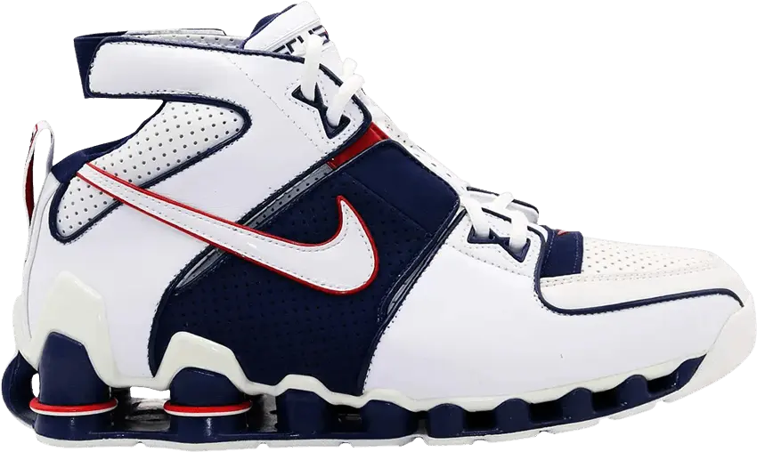  Nike Shox Bomber White Navy Red