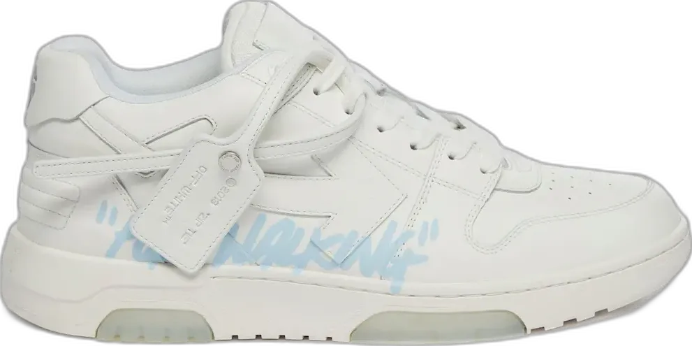  Off-White &quot;OFF-WHITE Out Of Office &quot;&quot;OOO&quot;&quot; Low Tops For Walking White Light Blue 2021&quot;