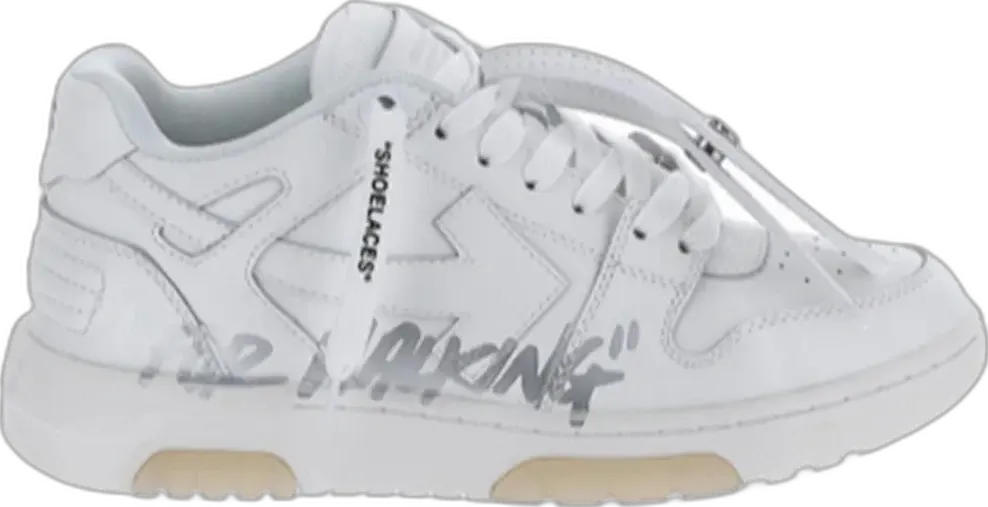  Off-White &quot;OFF-WHITE Out Of Office OOO &quot;&quot;For Walking&quot;&quot; Low Tops Distressed White White (Women&#039;s)&quot;