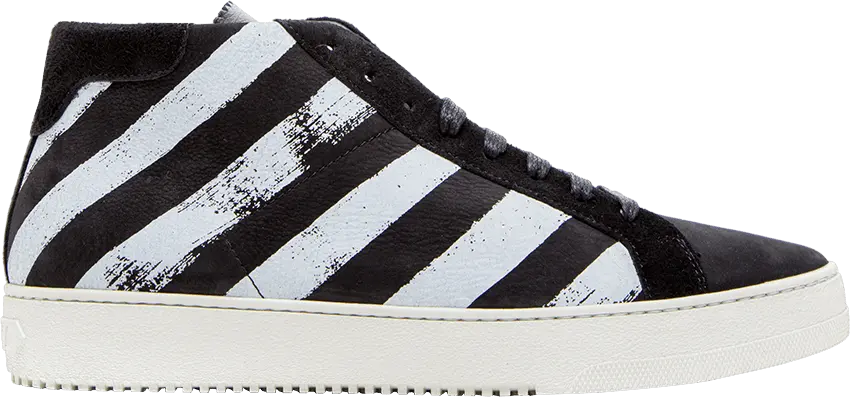  Off-White OFF WHITE Brushed Diagonals Mid &#039;Black&#039;