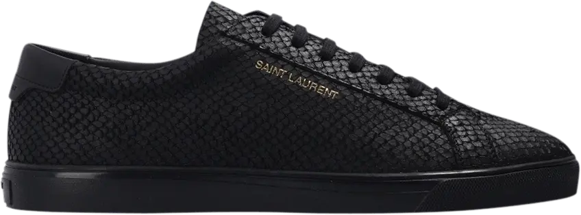  Saint Laurent Andy Low &#039;Python - Black&#039;