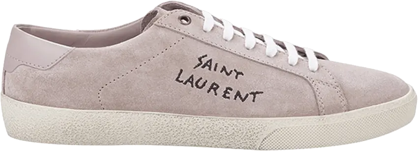  Saint Laurent Court Classic Low Suede &#039;Rose&#039;