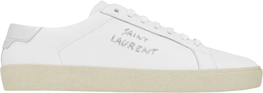  Saint Laurent Court Classic SL/06 Embroidered Sneakers &#039;White&#039;