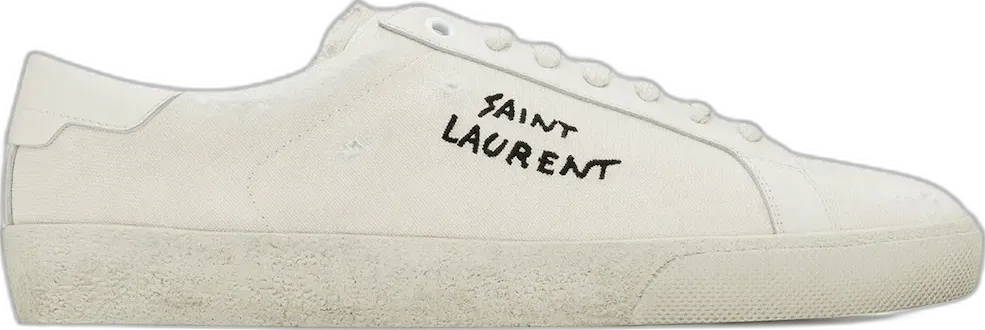  Saint Laurent Court Classic SL/06 Low Distressed Cream (Women&#039;s)