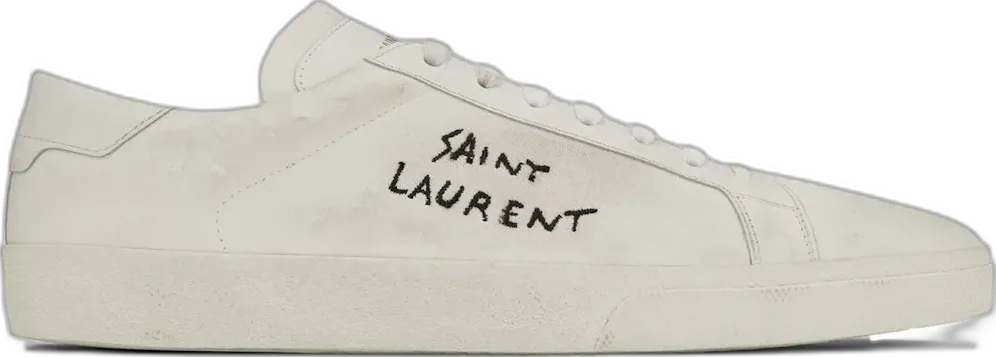  Saint Laurent Court Classic SL/06 White Worn