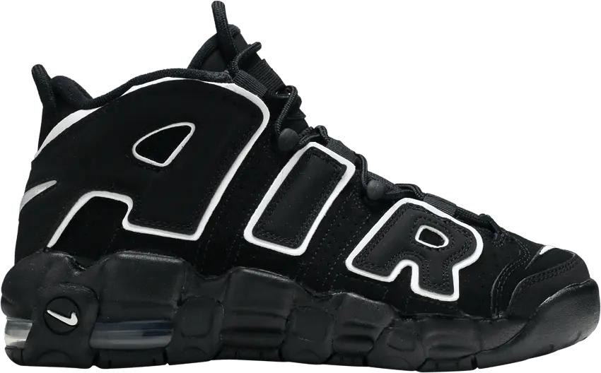  Nike Air More Uptempo Black White (2016/2020) (GS)