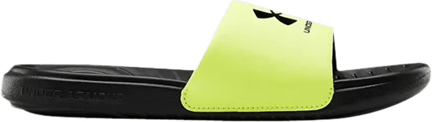 Under Armour Ansa Fixed Slide GS &#039;Black Neon Green&#039;