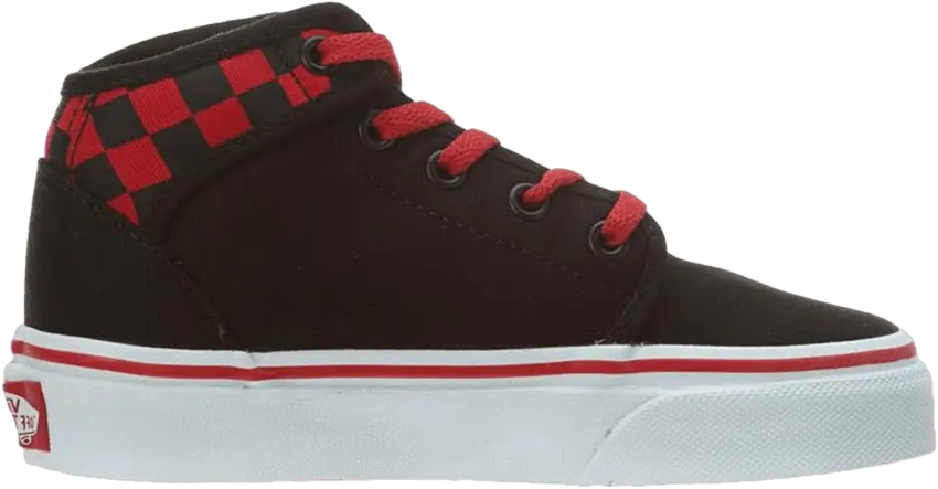  Vans 106 Mid Little Kids &#039;Black Red&#039;