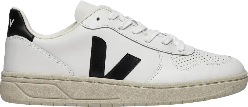 Veja V-10 Leather &#039;Extra White Black&#039;