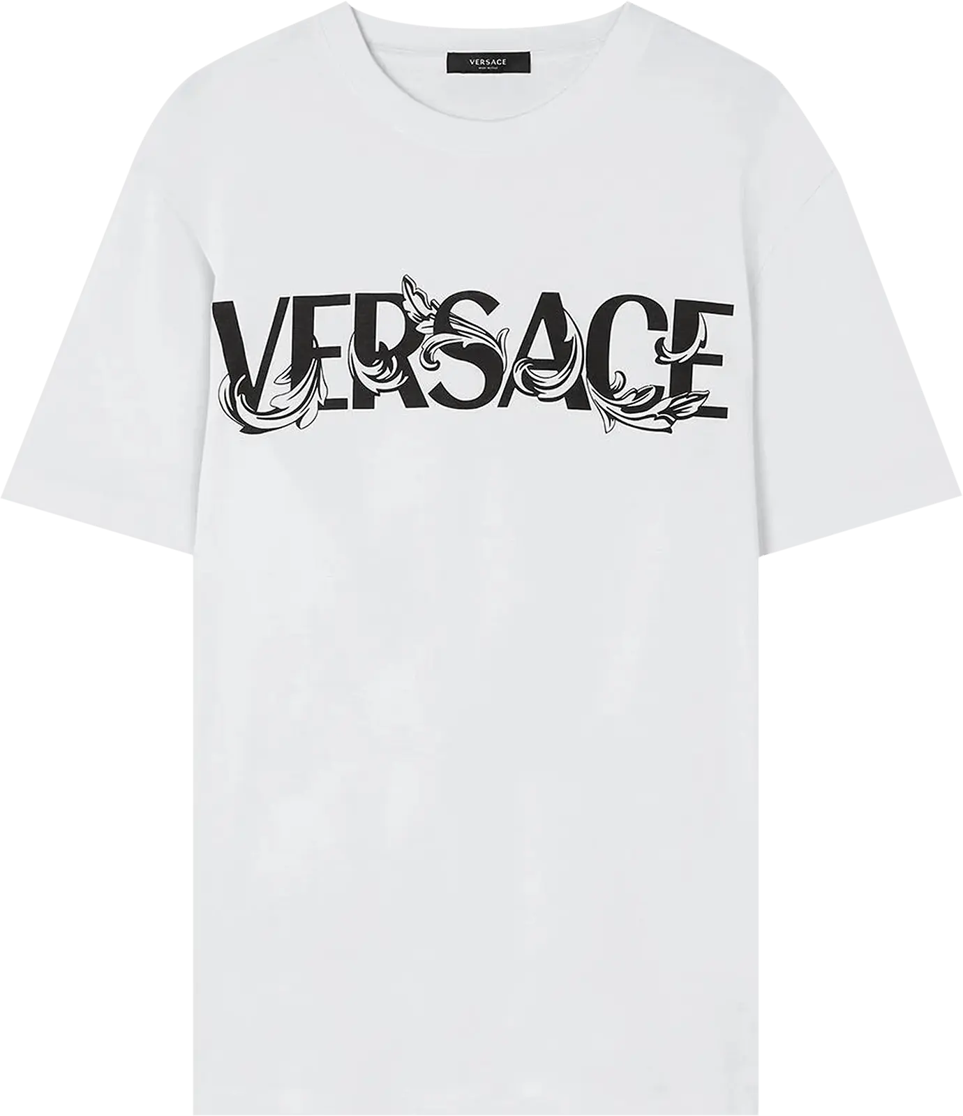  Versace Barocco Silhouette Logo T-Shirt &#039;White&#039;