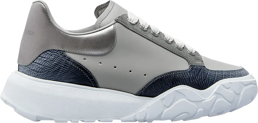  Alexander Mcqueen Alexander McQueen Oversized Court Trainer &#039;True Grey Blue&#039;