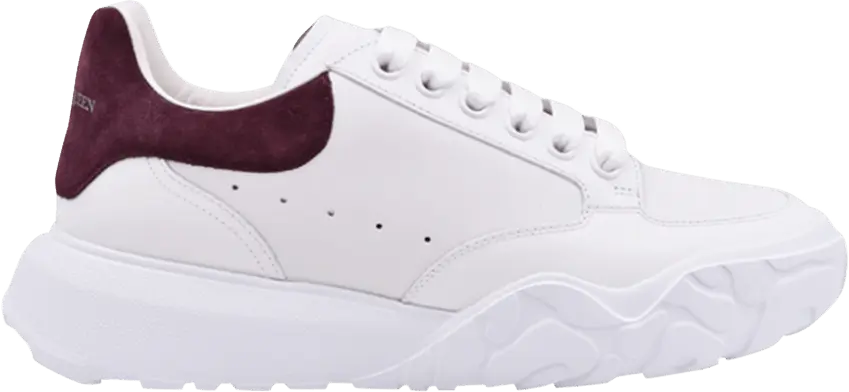  Alexander Mcqueen Alexander McQueen Oversized Court Trainer &#039;White Burgundy&#039;