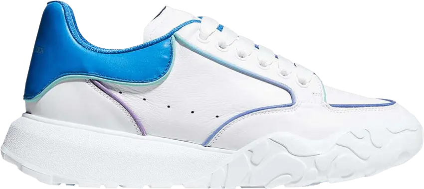  Alexander Mcqueen Alexander McQueen Oversized Court Trainer &#039;White Lake Blue&#039;