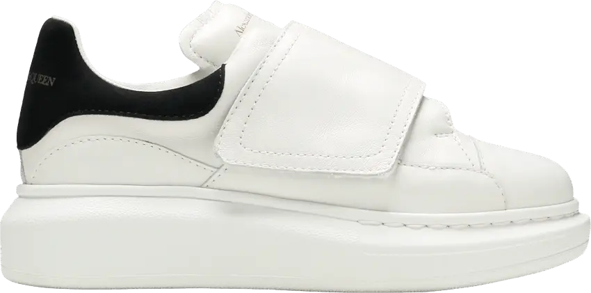  Alexander Mcqueen Alexander McQueen Oversized Grip-Strap Sneaker Kids &#039;White Black&#039;