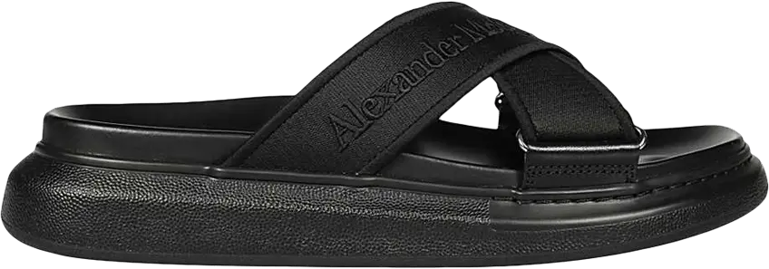 Alexander Mcqueen Alexander McQueen Oversized Hybrid Slide &#039;Black Silver&#039;
