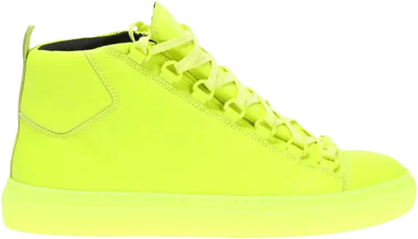 Balenciaga Arena Leather High &#039;Neon Yellow&#039;