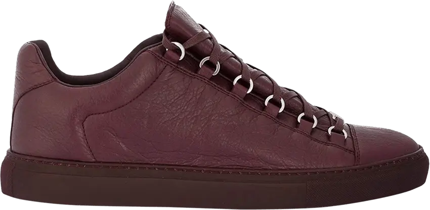  Balenciaga Arena Low &#039;Red Burgundy&#039;