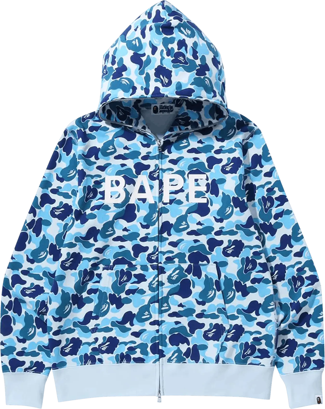  Bape BAPE ABC Camo Full Zip Hoodie &#039;Blue&#039;